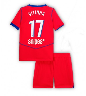 Paris Saint-Germain Vitinha #17 Replik 3rd trikot Kinder 2025-26 Kurzarm (+ Kurze Hosen)